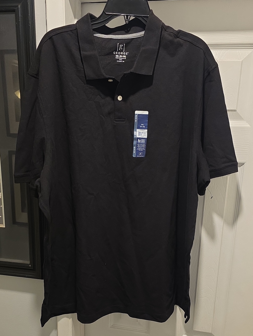 George Black Short-Sleeve Polo Shirt